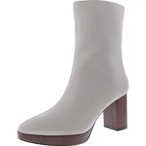 007666 Womens Zipper Manmade Mid-Calf Boots