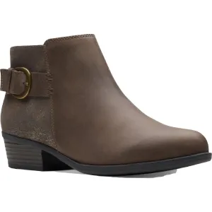 Addiy Kara Womens Stacked Heel Ankle Booties