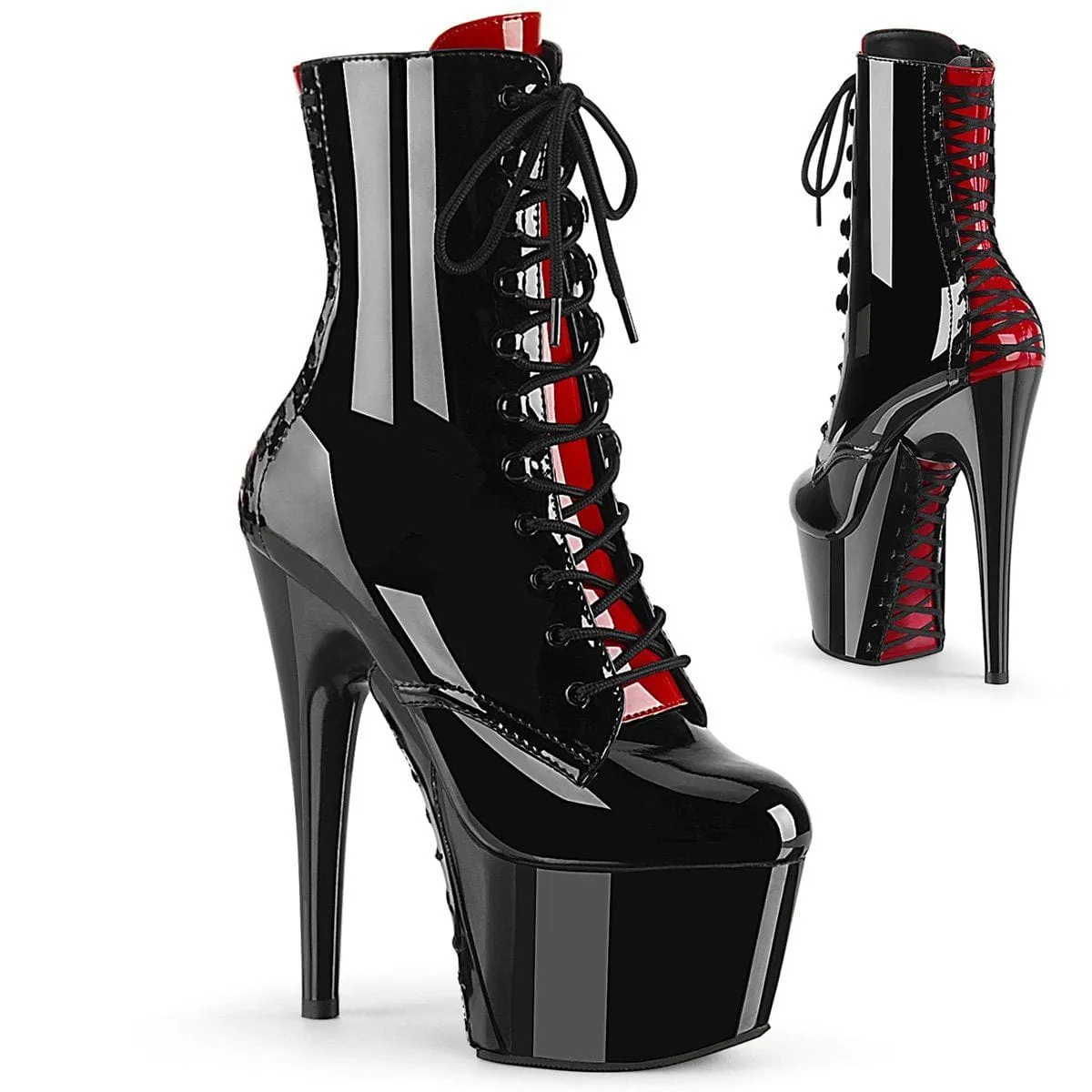 ADORE-1020FH Black-Red Patent/Black-Red
