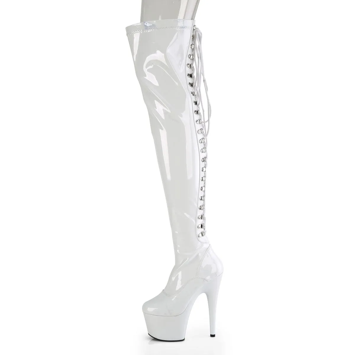ADORE-3063 White /White Thigh Boots