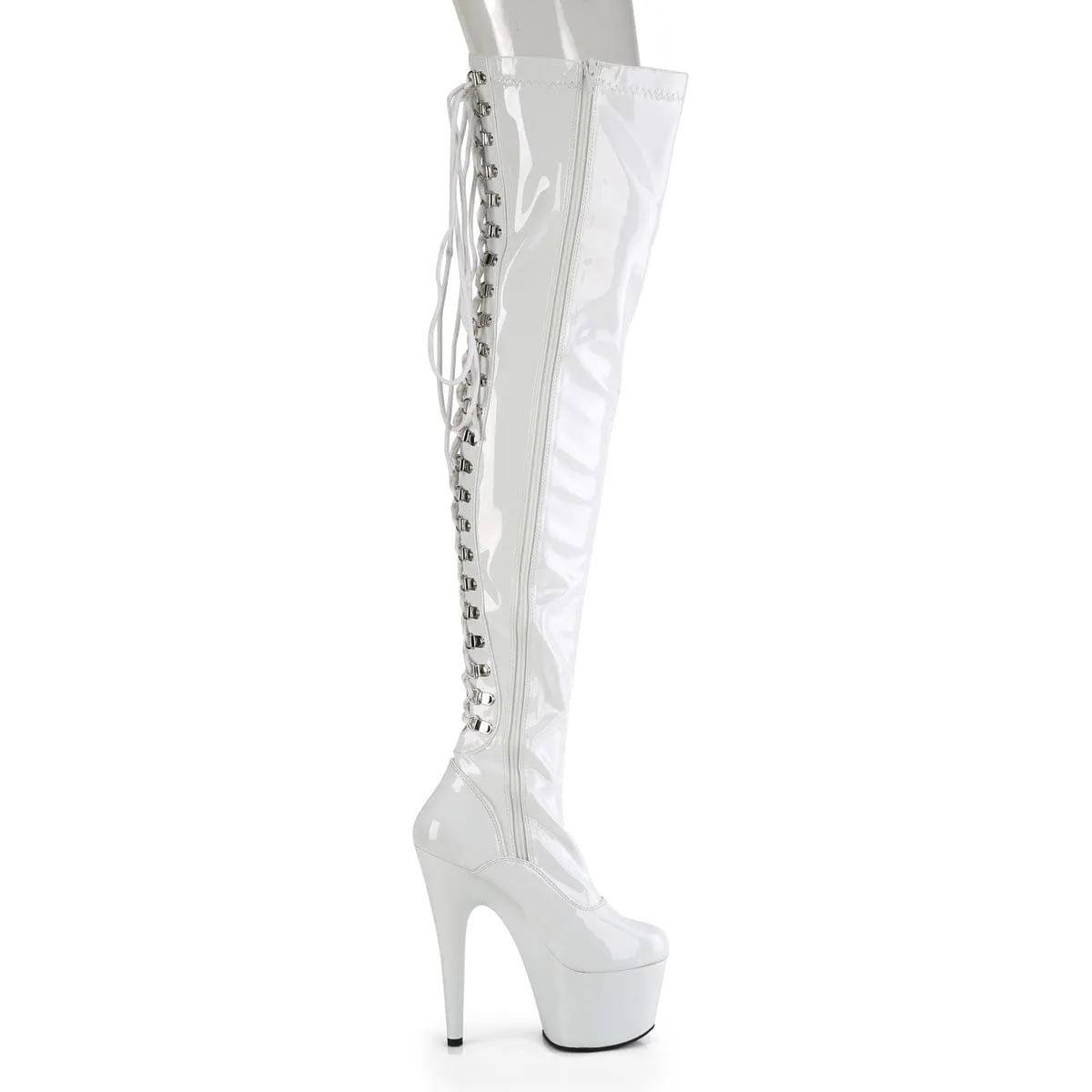 ADORE-3063 White /White Thigh Boots