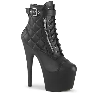 ADORE-700-05 Black Faux Leather/Black Matte