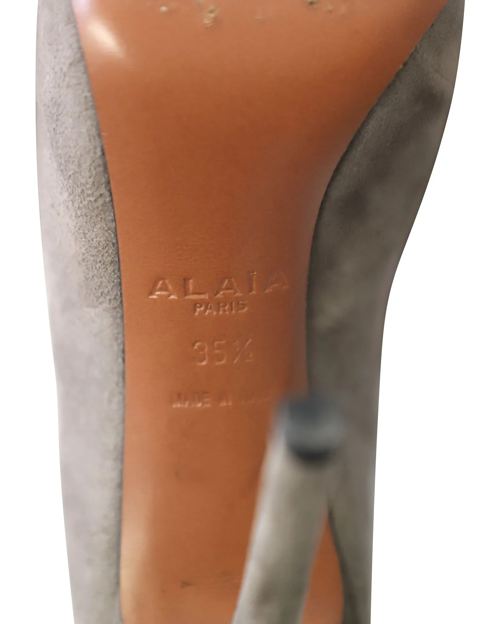 Alaa Azzedine Ankle Boots in Grey Suede