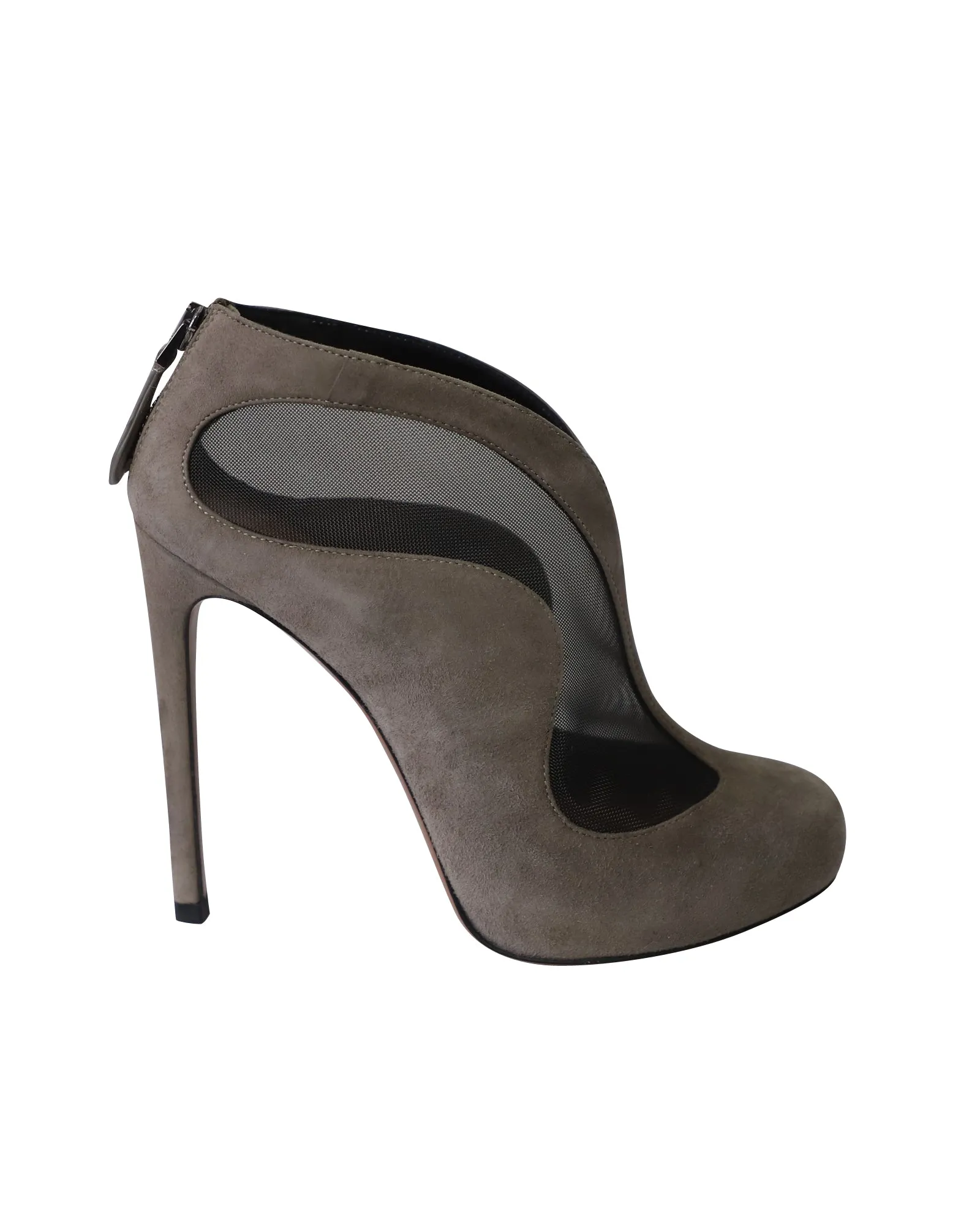 Alaa Azzedine Ankle Boots in Grey Suede
