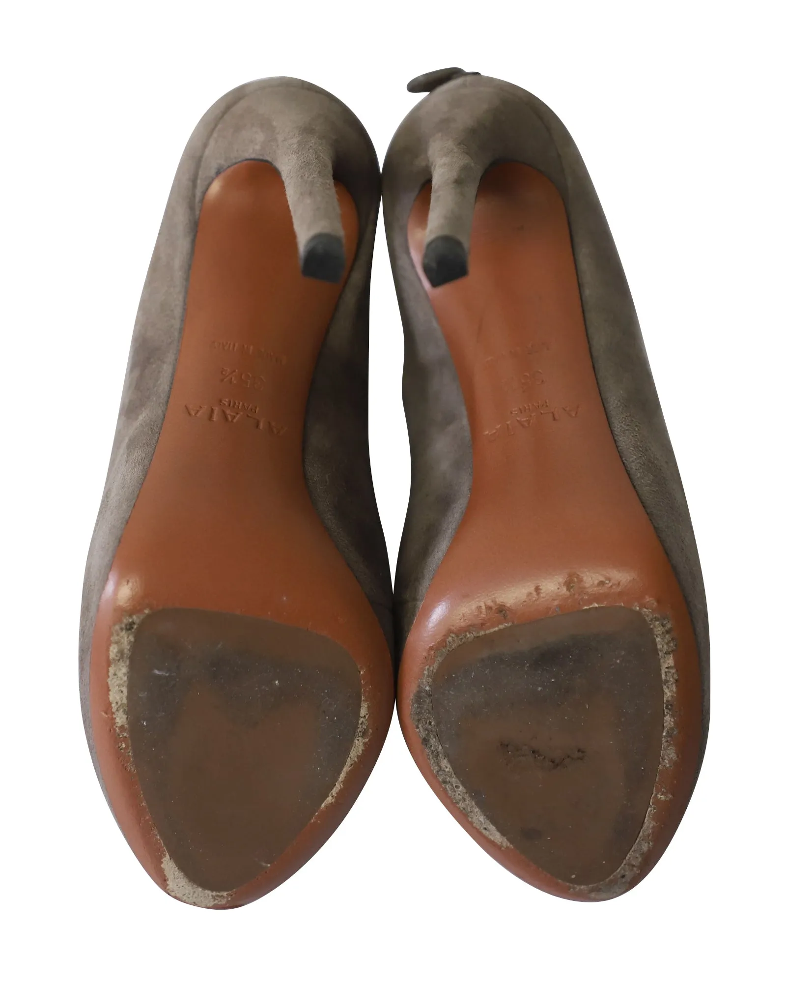 Alaa Azzedine Ankle Boots in Grey Suede
