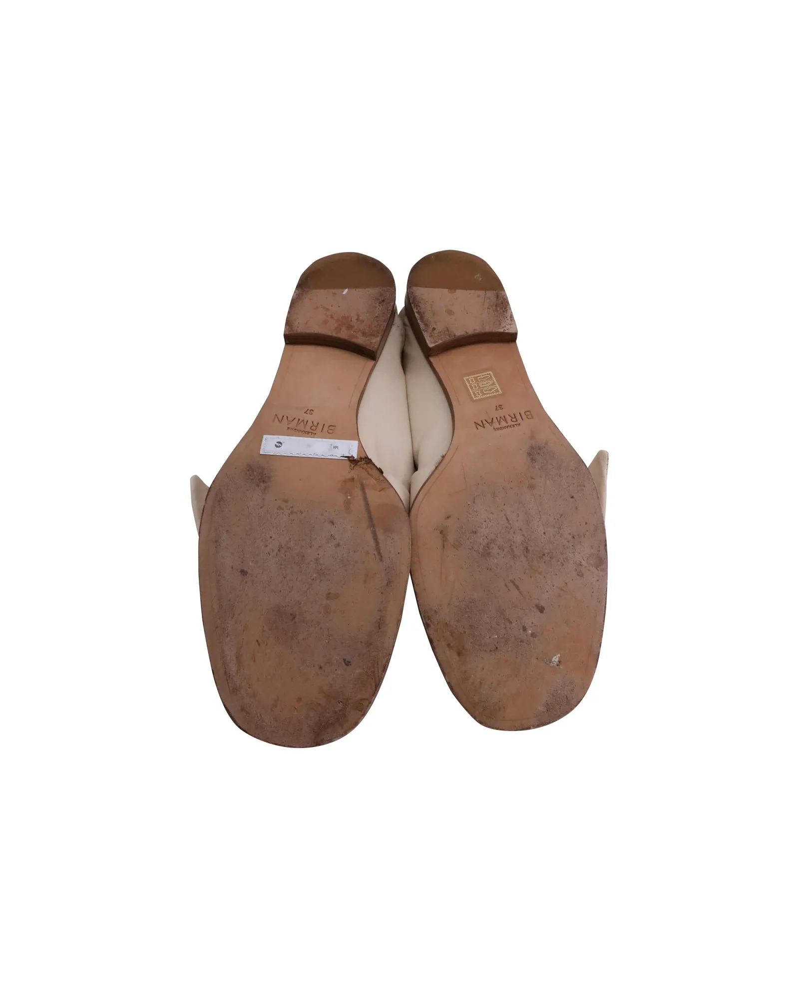 Alexandre Birman Soft Maxi Clarita Loafers in Cream Leather