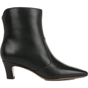 Alexandria Womens Zipper Leather Booties