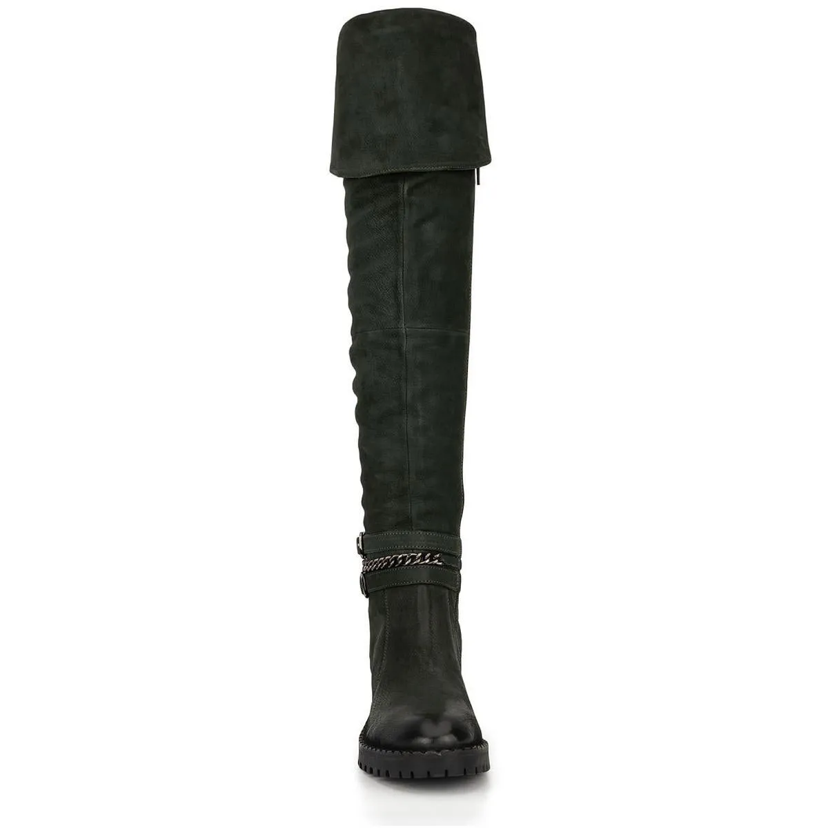 Alice  Womens Pull On Zipper Over-The-Knee Boots