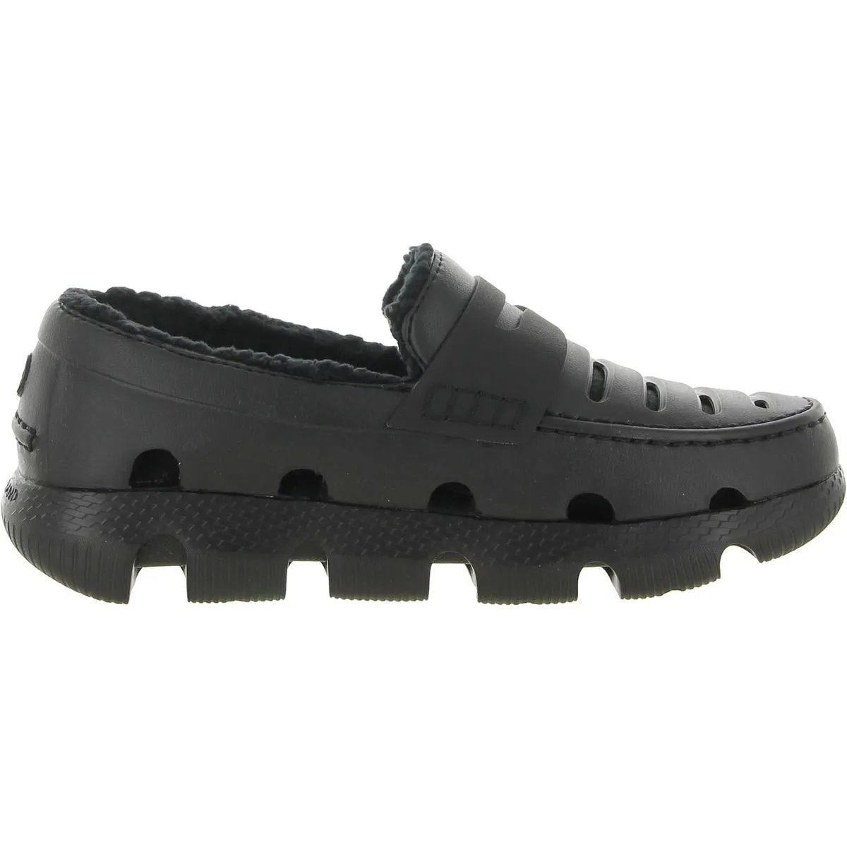 All Day Womens Faux Fur Lined Slip On Loafers