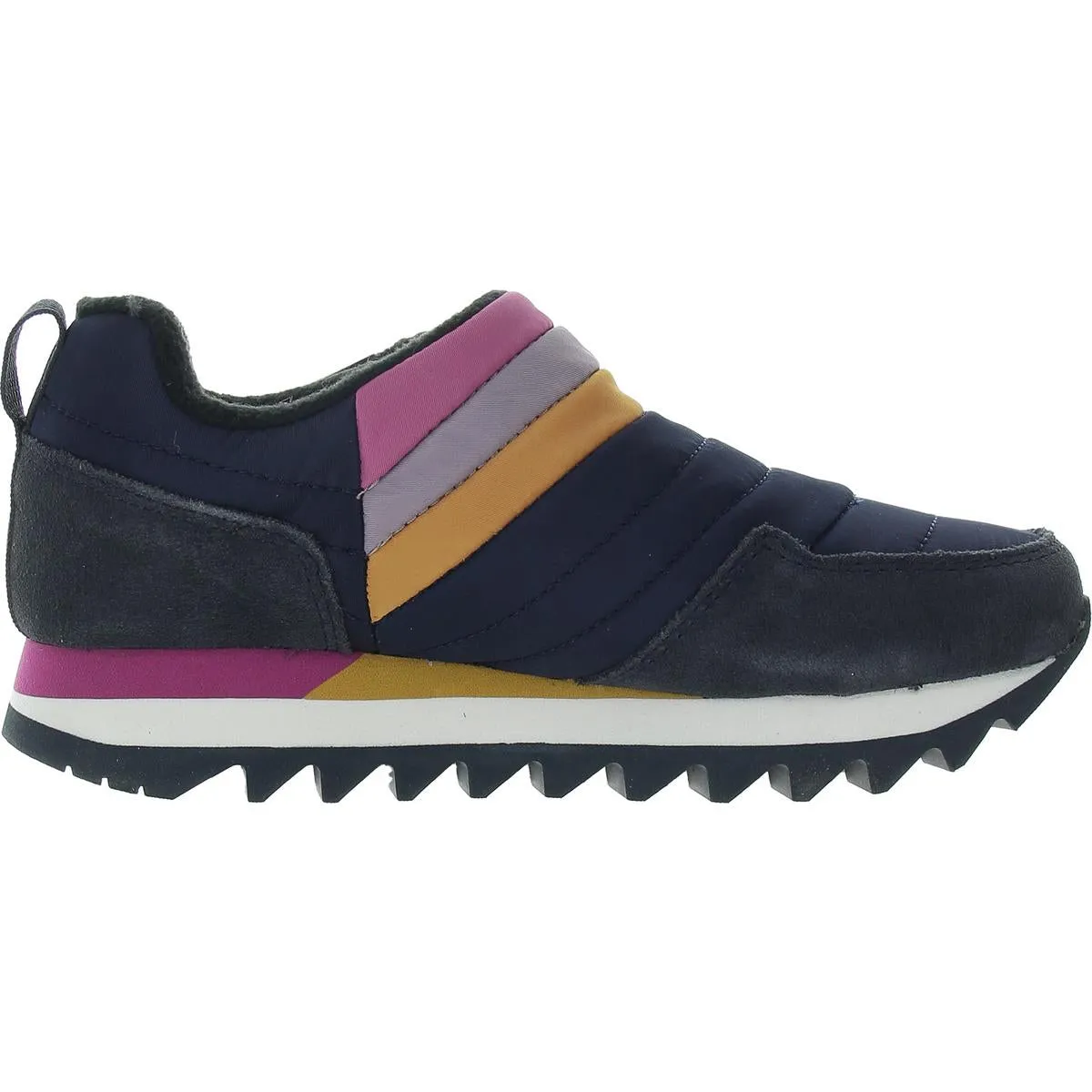 Alpine Moc Strap PLR Womens Quilted Suede Slip-On Sneakers