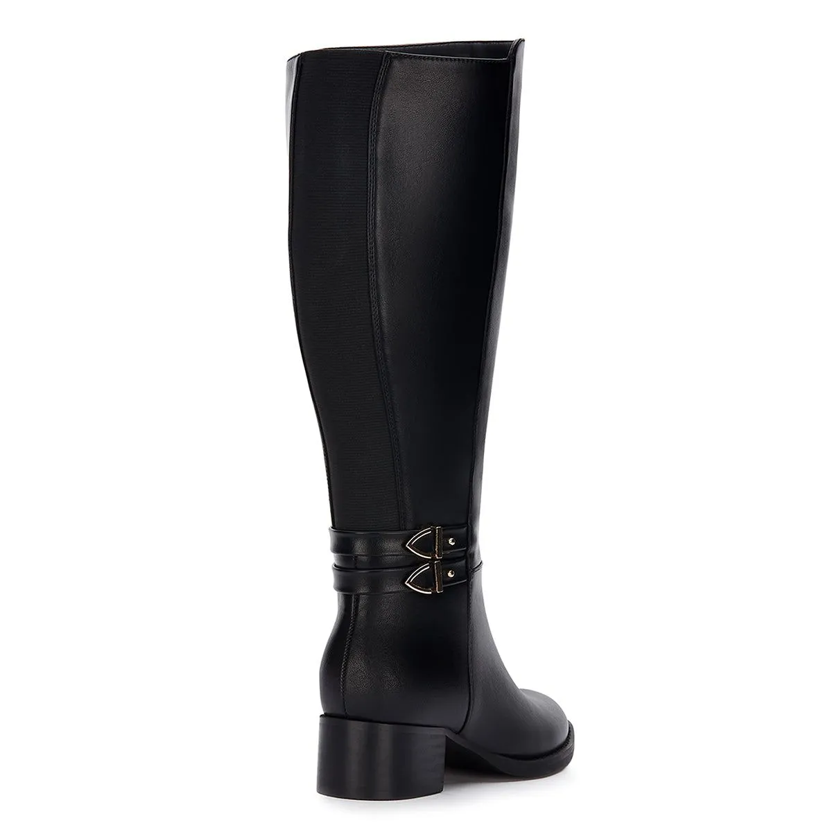 Andrea Tall Riding Boots With Elastic on Shaft