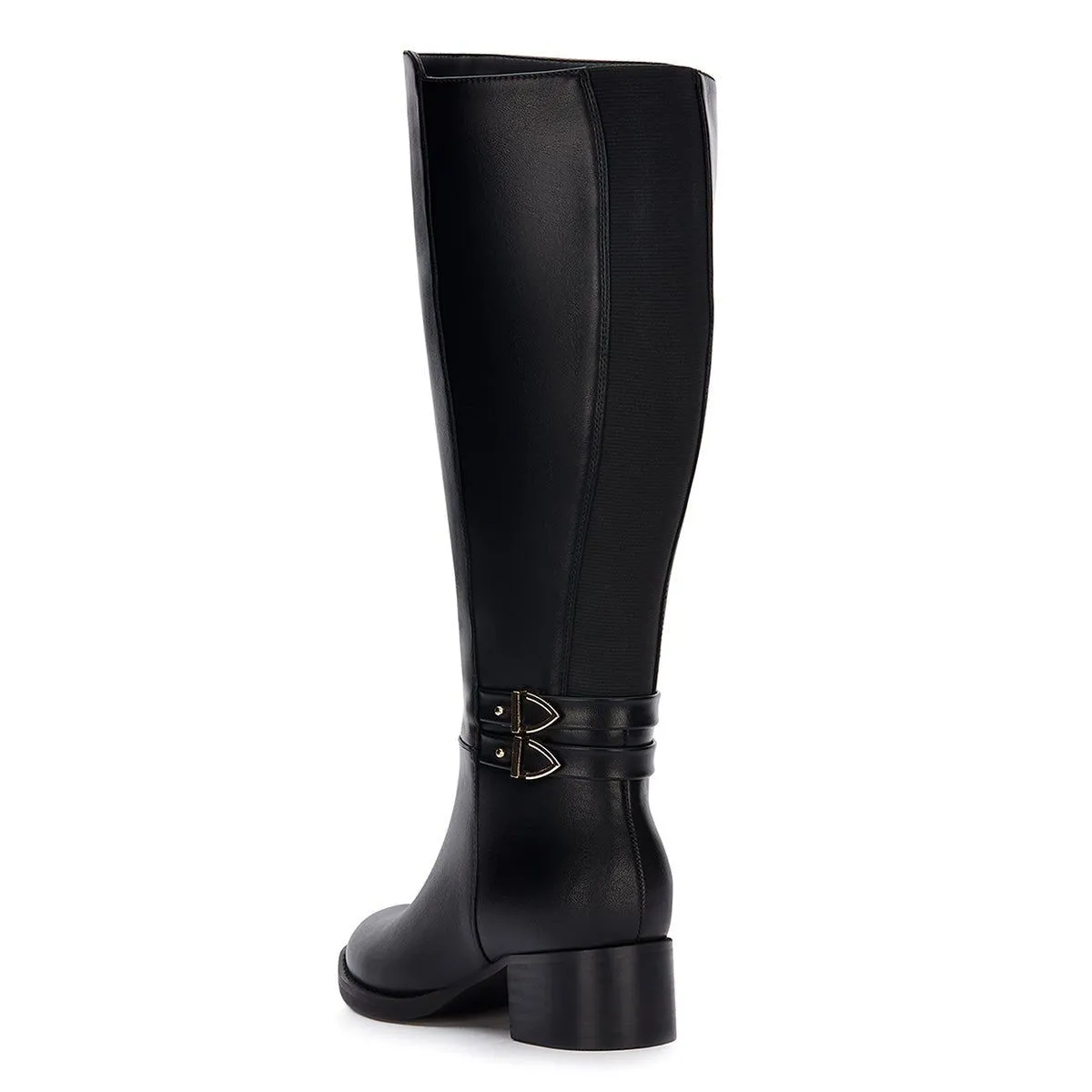 Andrea Tall Riding Boots With Elastic on Shaft
