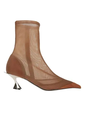 Ankle Boot With Mesh Design