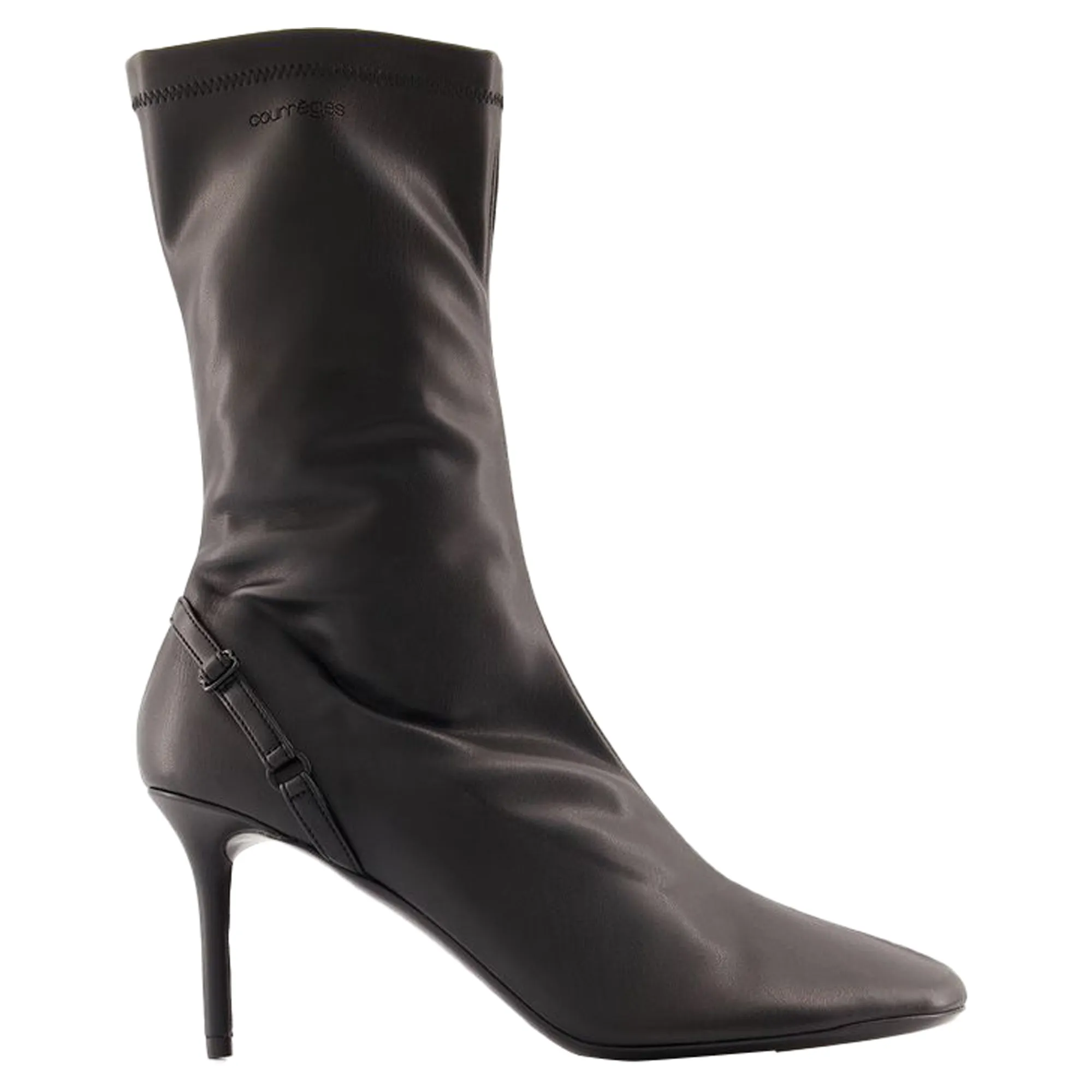 Ankle Boots - Courreges - PVC - Black
