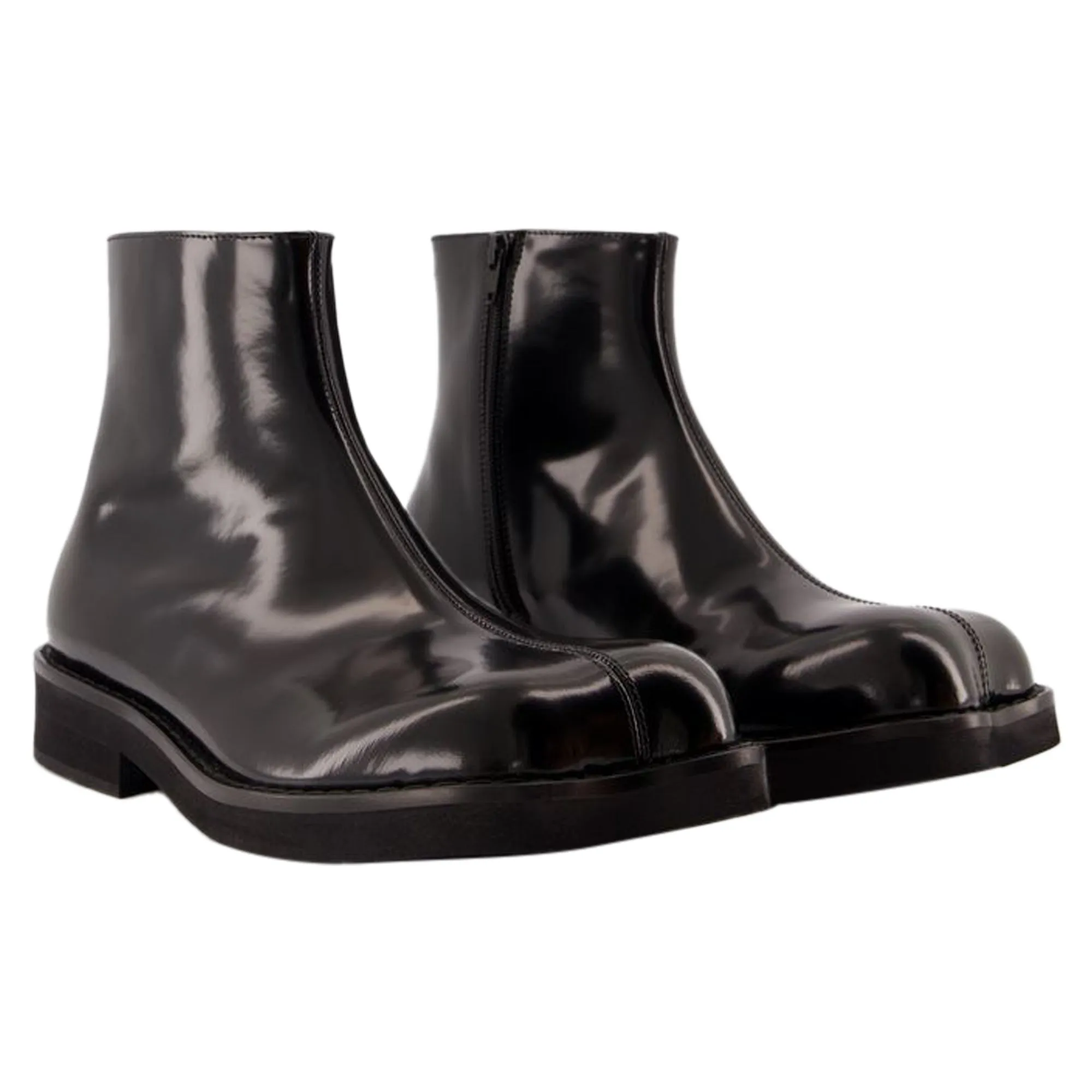 Ankle Boots - MM6 Maison Margiela - Leather - Black