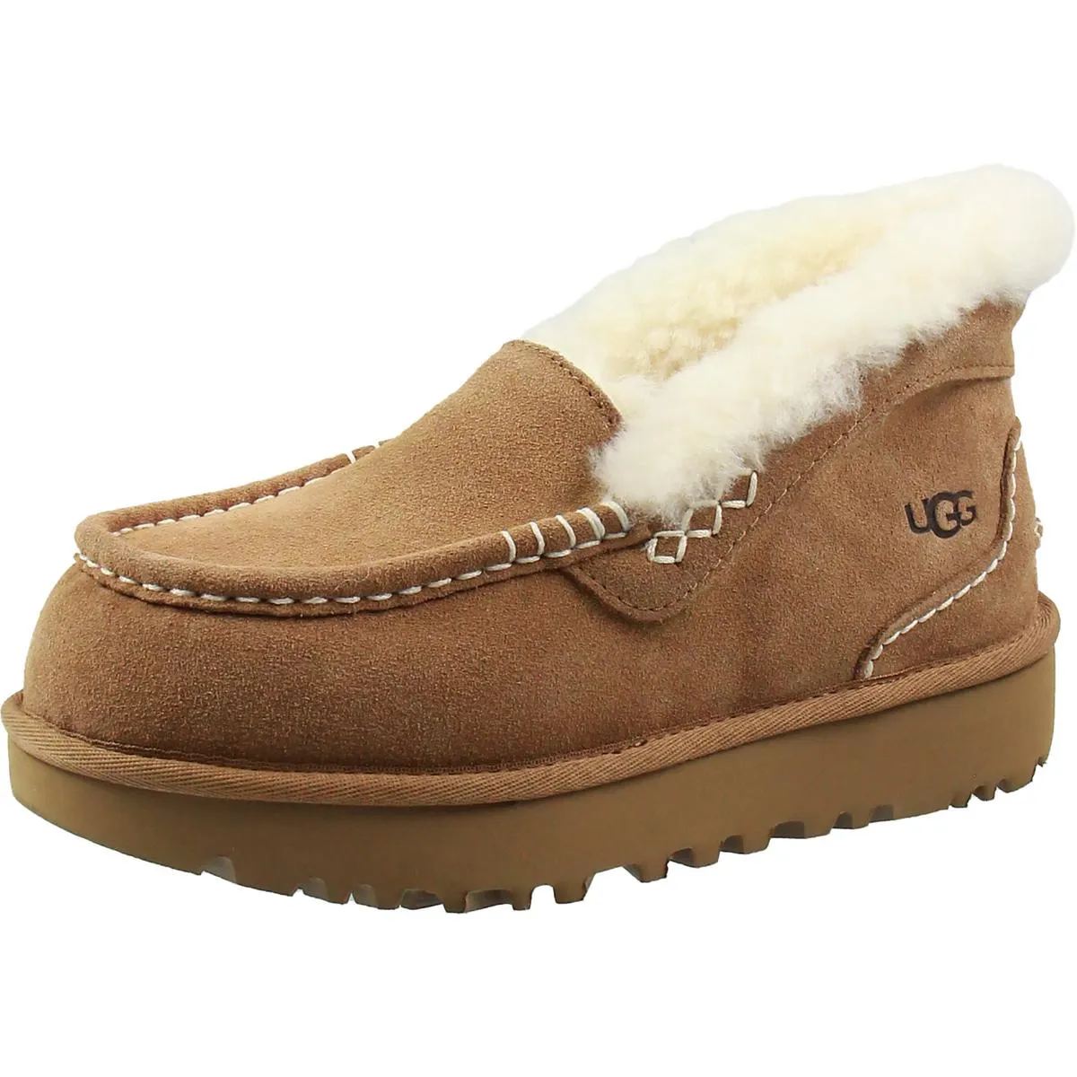 ANSLEY Womens Slip On Square Toe Booties