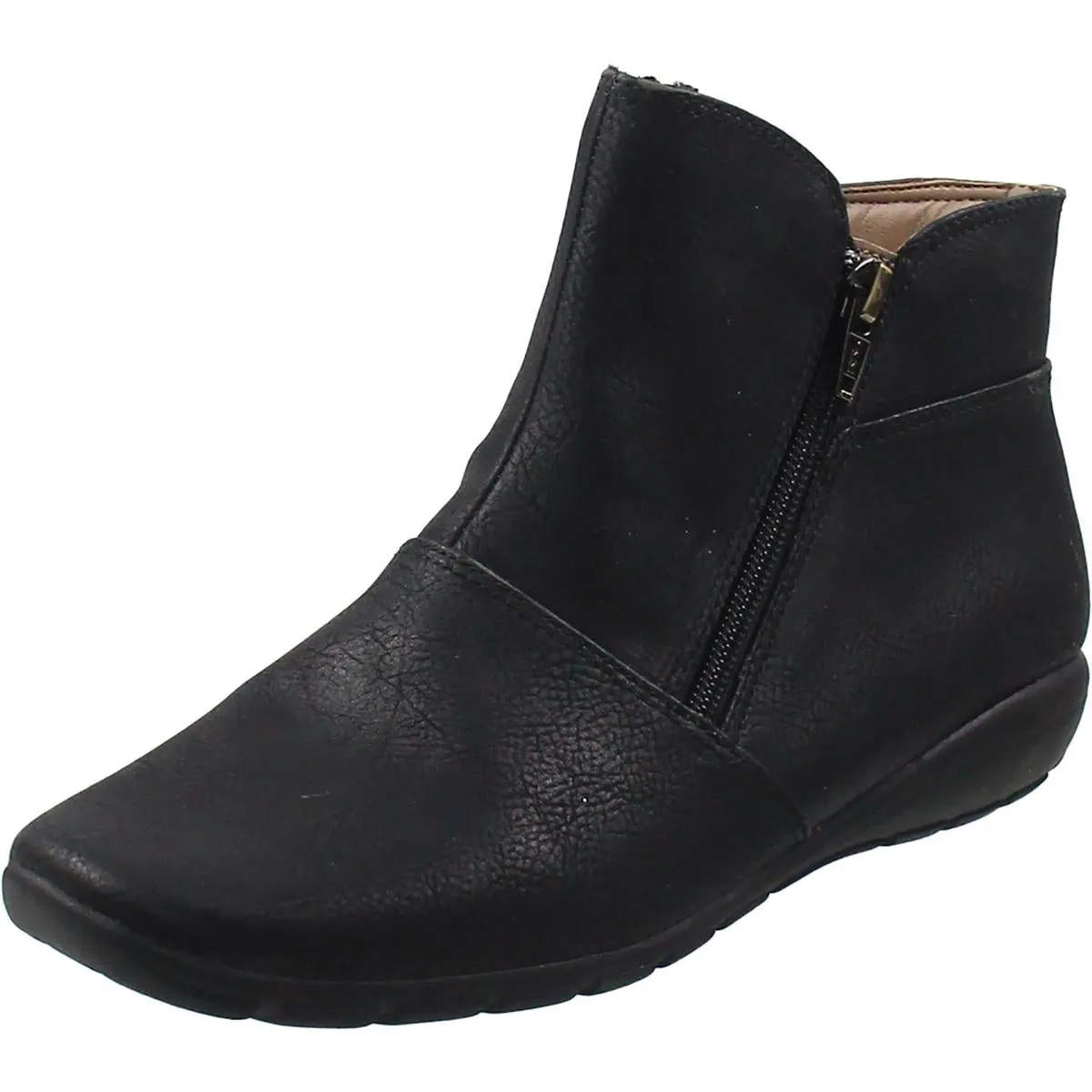 Antaria Womens Faux Leather Ankle Booties