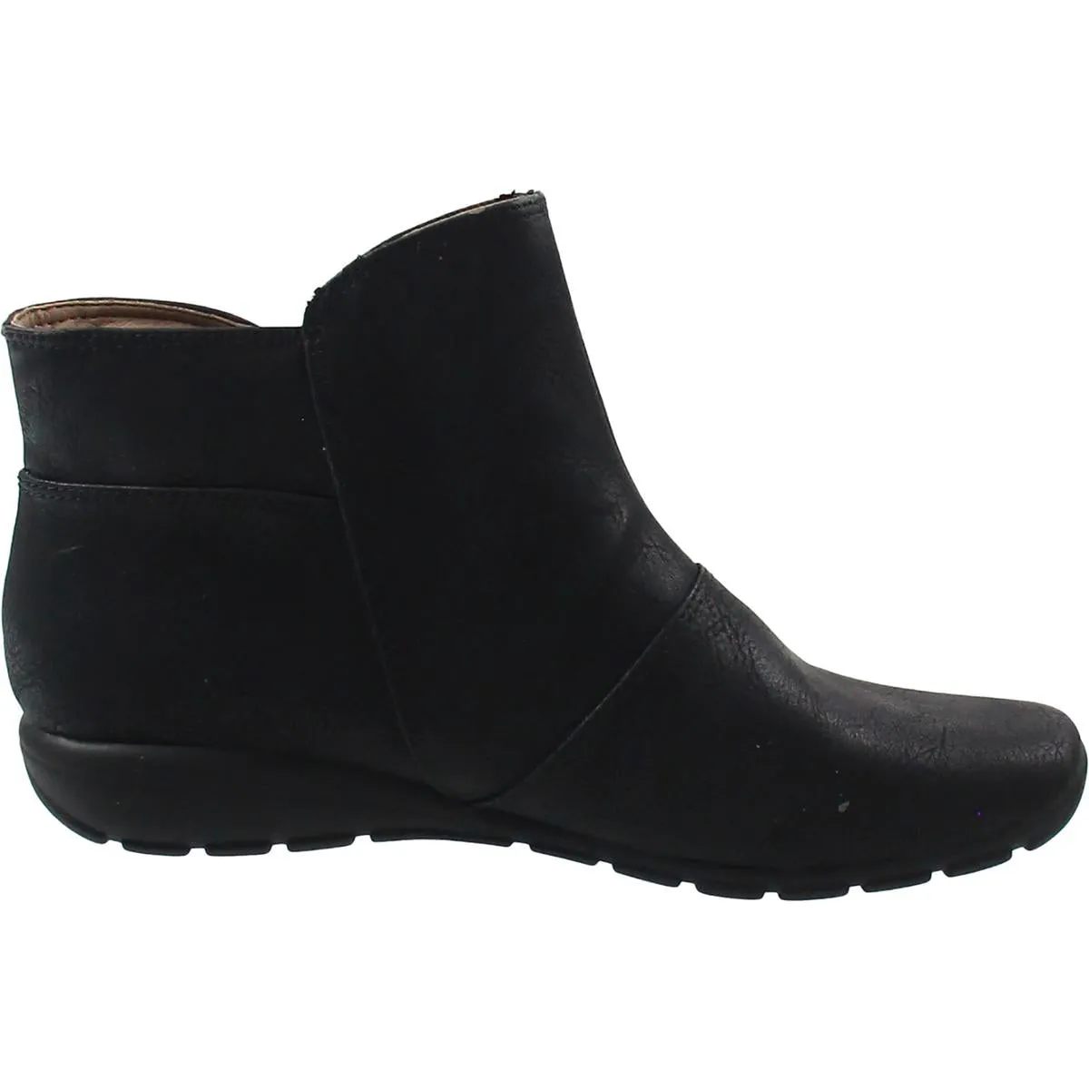 Antaria Womens Faux Leather Ankle Booties