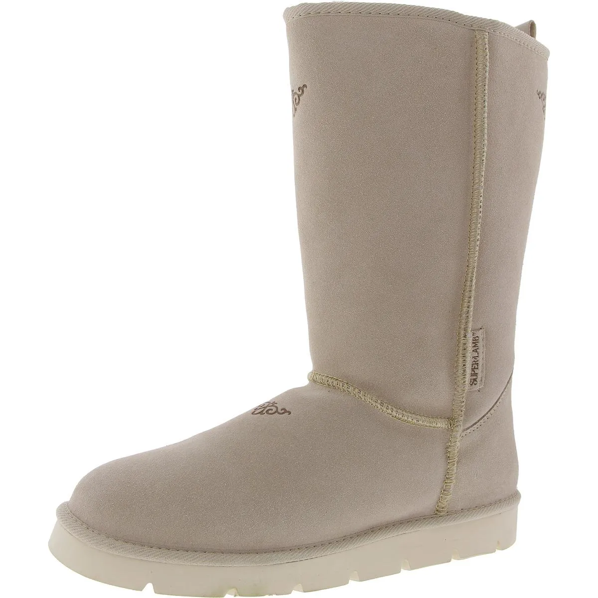 Argali 11" Womens Suede Pull On Mid-Calf Boots