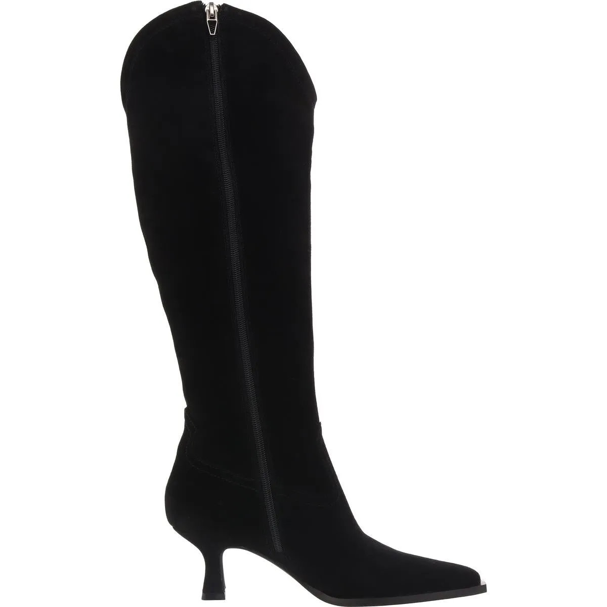 ARIANA Womens Two Tone Leather Knee-High Boots