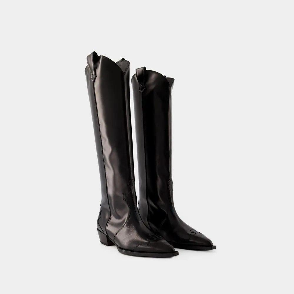 Aruna Boots - Leather - Black