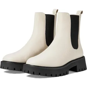 Asher Flat Bootie Womens Stretch Leather Chelsea Boots