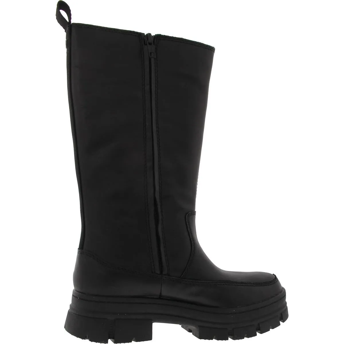 Ashton High Womens Lugged Sole Leather Chelsea Boots