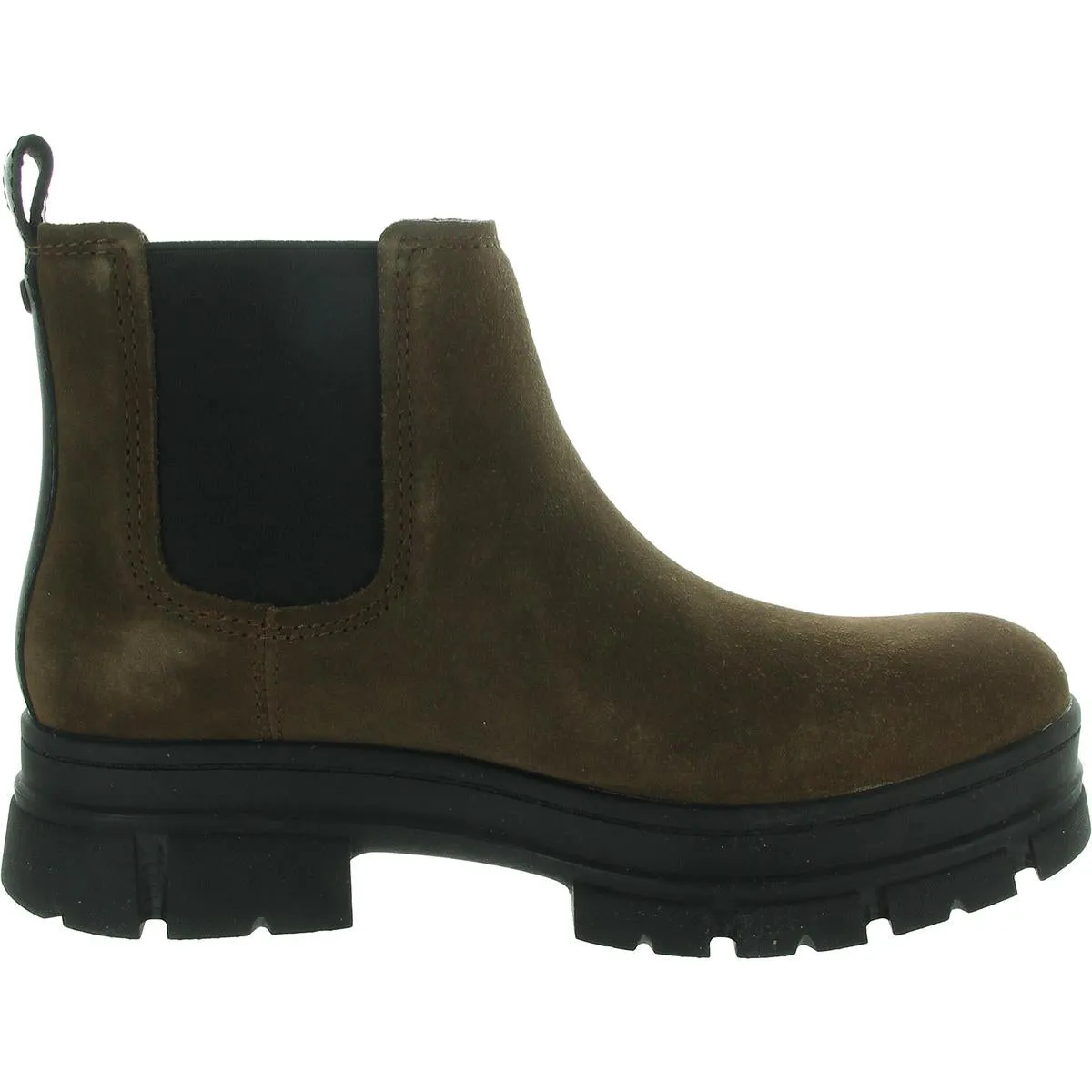 Ashton Womens Stretch Suede Chelsea Boots