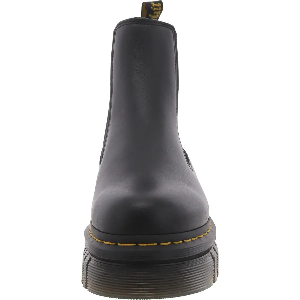 Audrick Womens Faux Leather Pull On Chelsea Boots