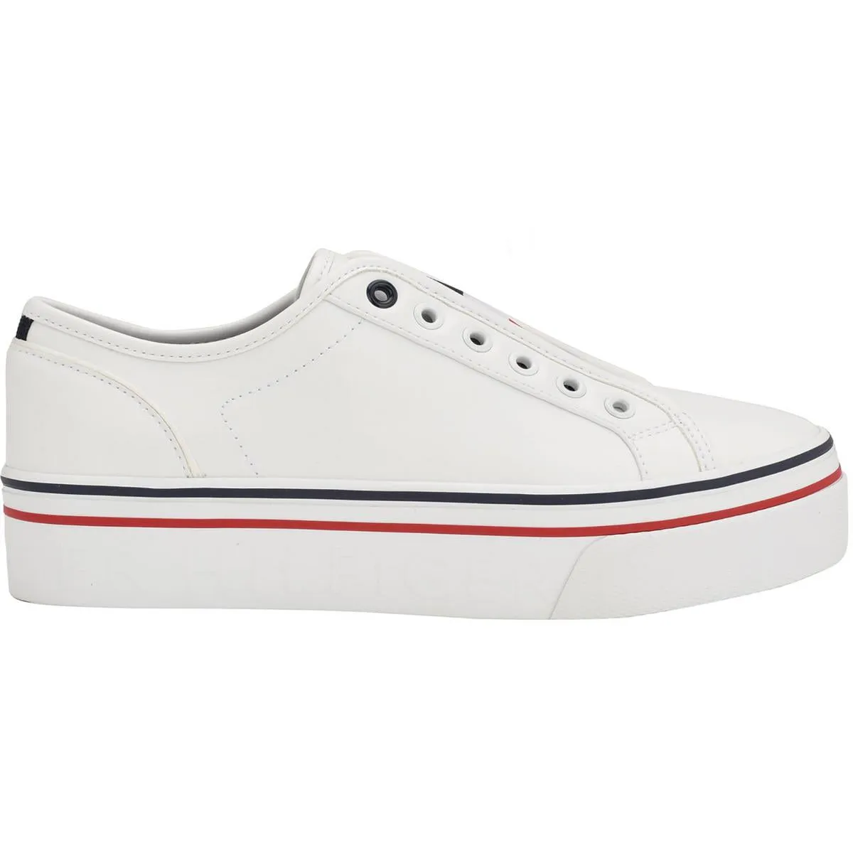 Balie Womens Faux Leather Lifestyle Slip-On Sneakers