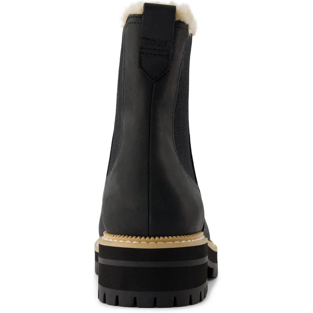 BENNET Womens Faux Fur Lined Leather Booties