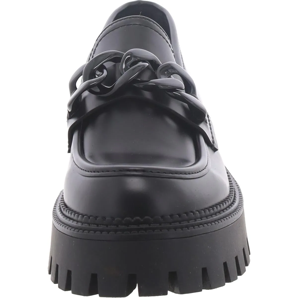 Bianca Womens Laser Cut Round Toe Loafers