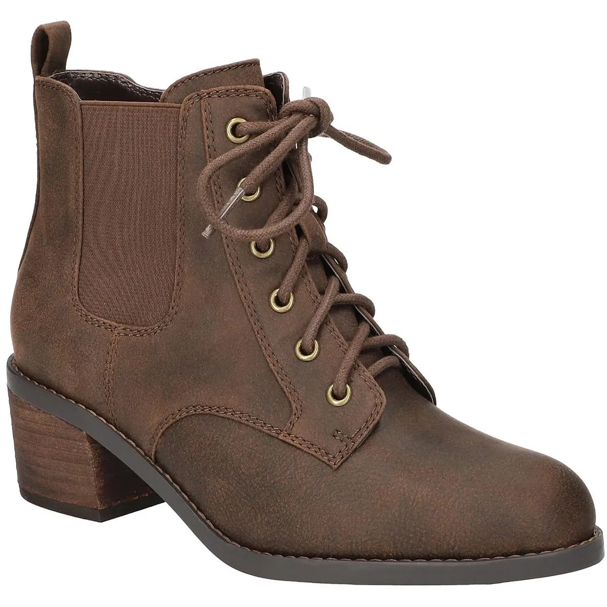 BISMARK Womens Lace-Up Manmade Ankle Boots