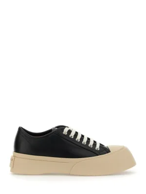 Black Calf Leather Sneakers
