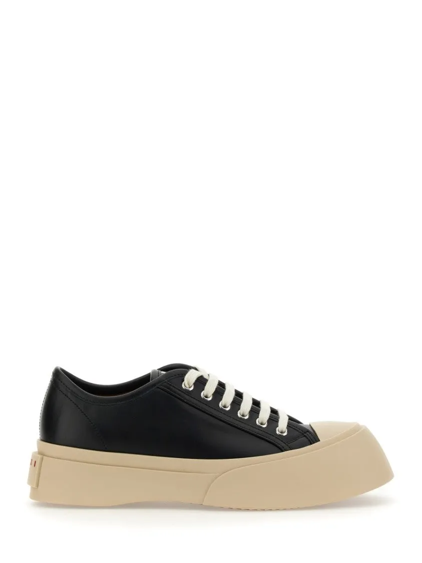 Black Calf Leather Sneakers