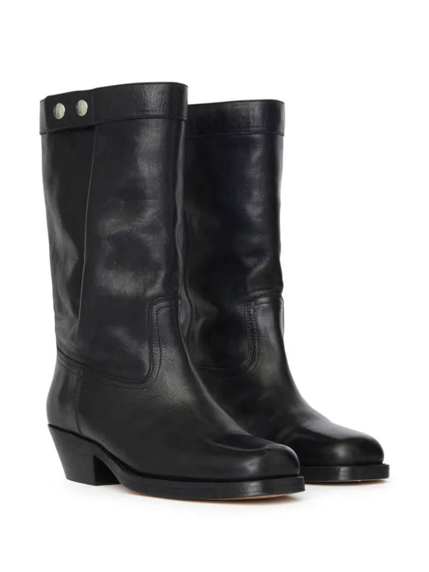 Black Leather Boots