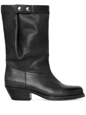 Black Leather Boots