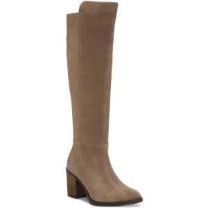 Bonnay Womens Extra Wide Calf Suede Knee-High Boots
