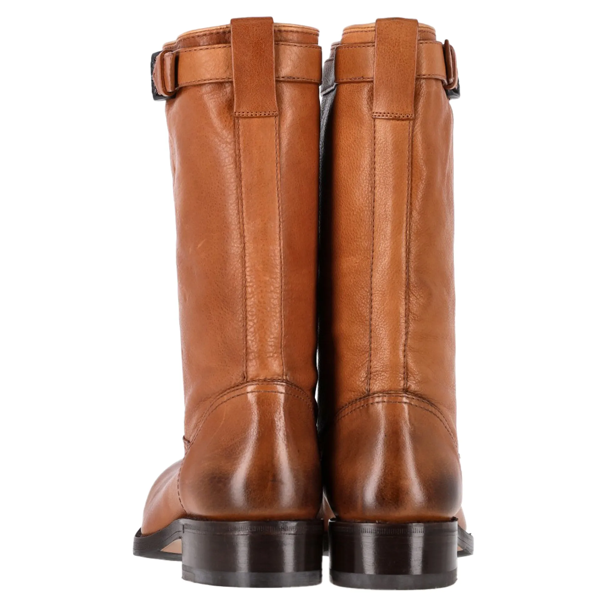 Bottega Veneta Biker Boots in Brown Leather