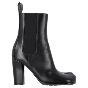 Bottega Veneta Storm Chelsea Ankle Boots in Black Leather