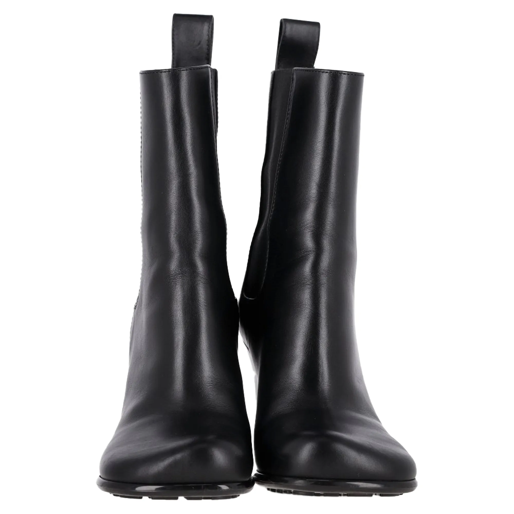 Bottega Veneta Storm Chelsea Ankle Boots in Black Leather