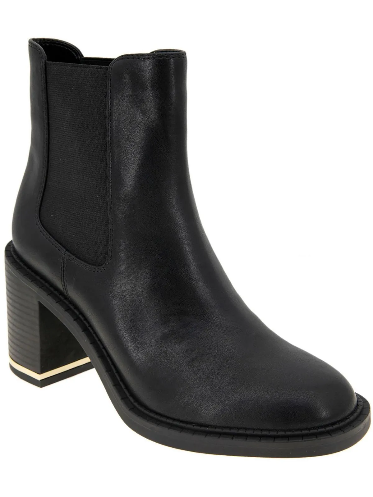 Boxxa Womens Block Heel Faux Leather Ankle Boots