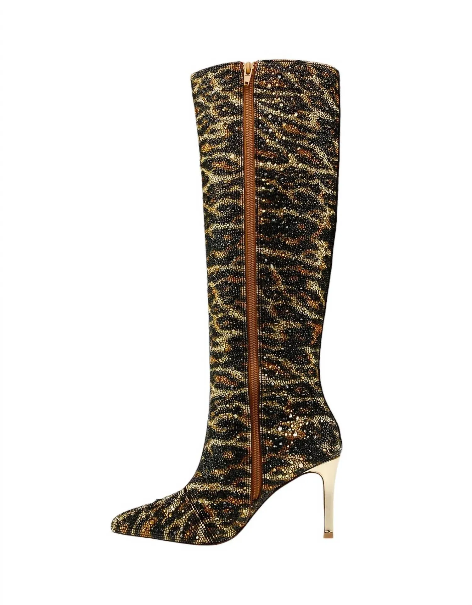 Brea Knee High Boots In Leopard