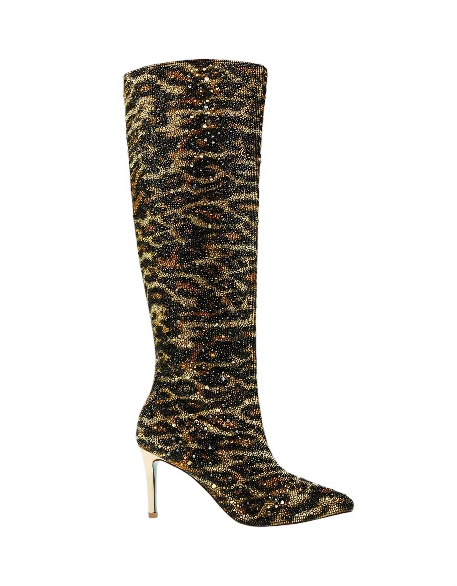Brea Knee High Boots In Leopard