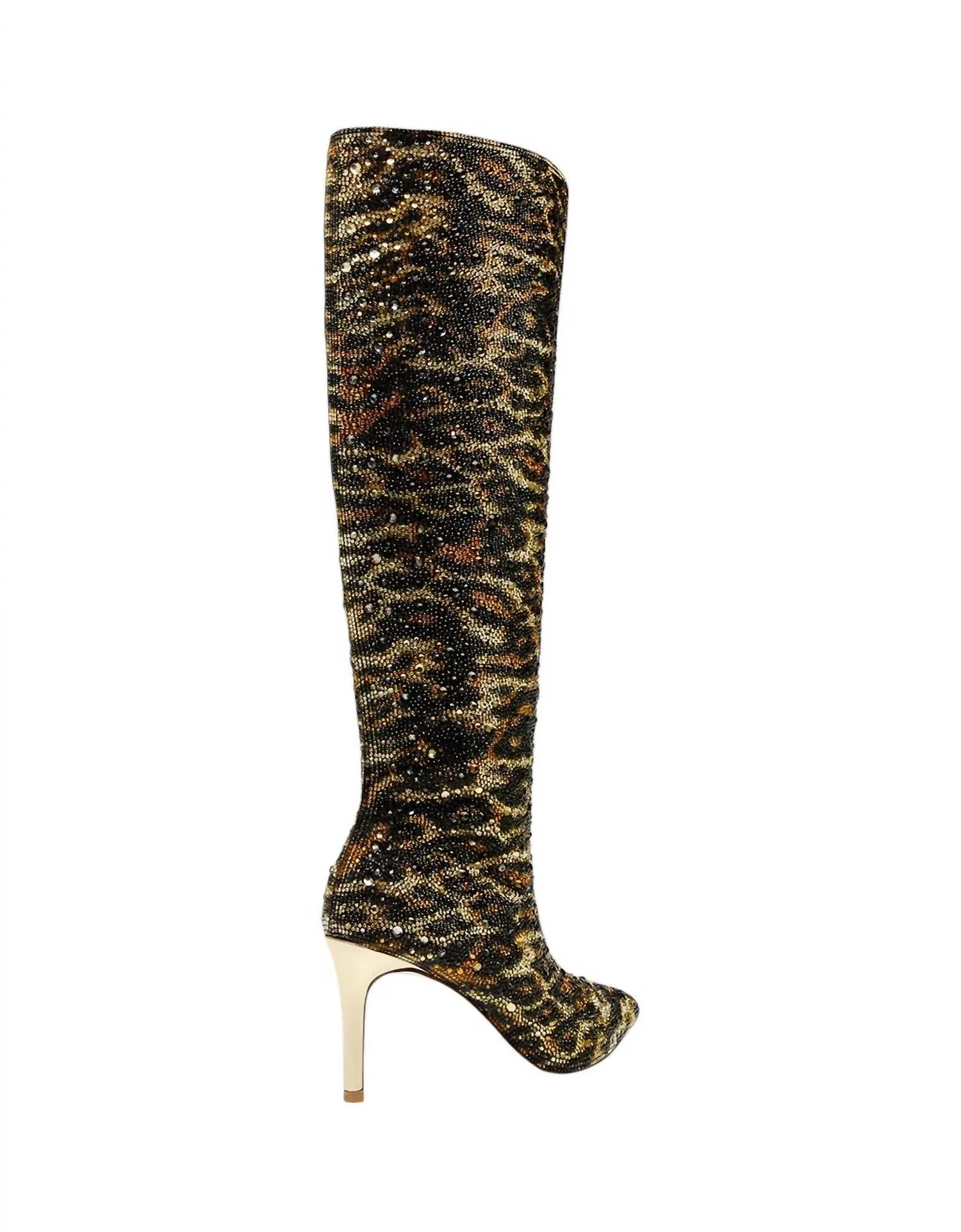 Brea Knee High Boots In Leopard