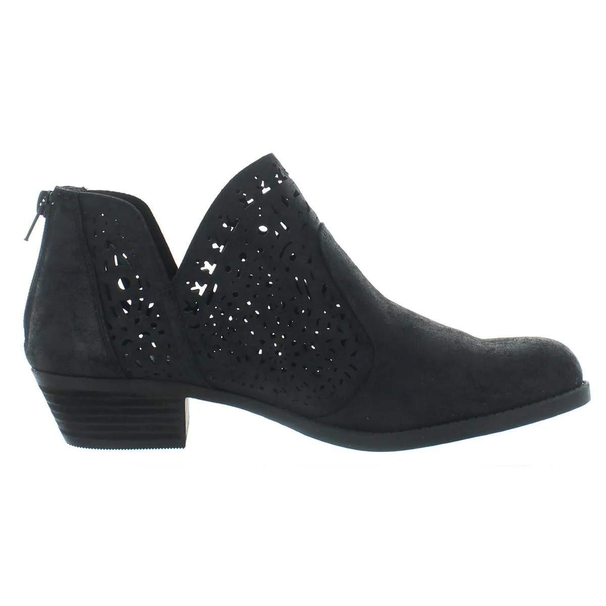 Bridgett Womens Faux Leather Almond Toe Booties