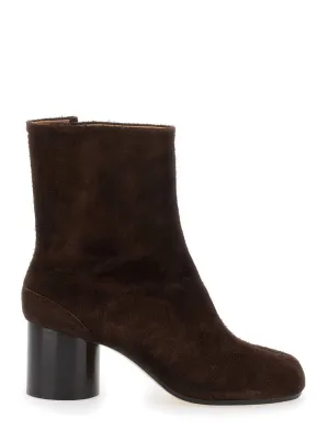 Brown Ankle Boots With Tabi Toe