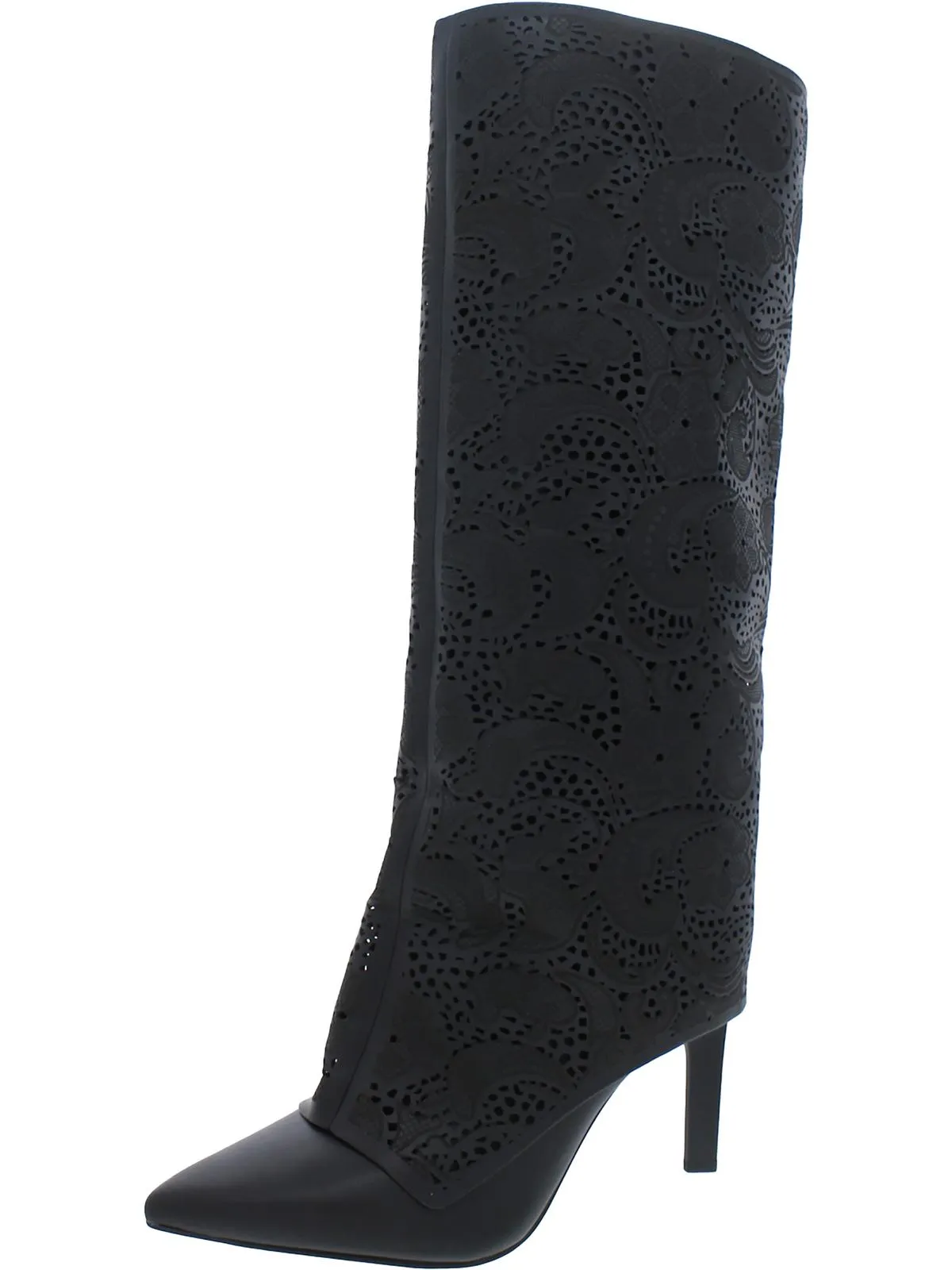 Brykia 2 Womens Faux Leather Pointed Toe Knee-High Boots