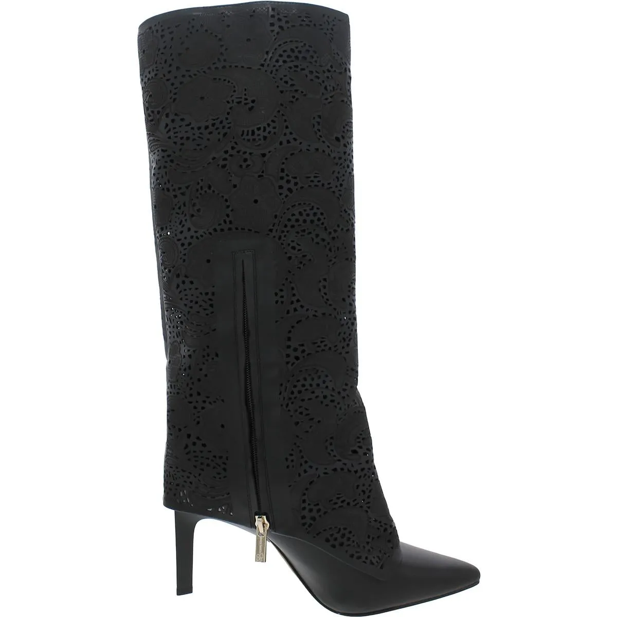 Brykia 2 Womens Faux Leather Pointed Toe Knee-High Boots