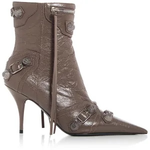 Cagole Bootie Womens Embellished Leather Ankle Boots